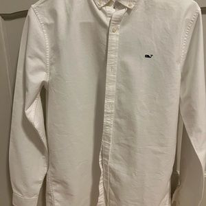 vineyard vines white boys button down xl